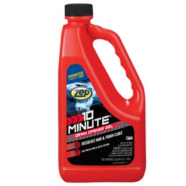 Zep 10 Minute Drain Opener Gel 64 Ounce - ZHCR64NG - Commercial Strength, Fast Acting and Safe for All Pipes