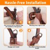 Strap for Longchamp Mini Bag Strap, Brown Leather Adjustable Handbag