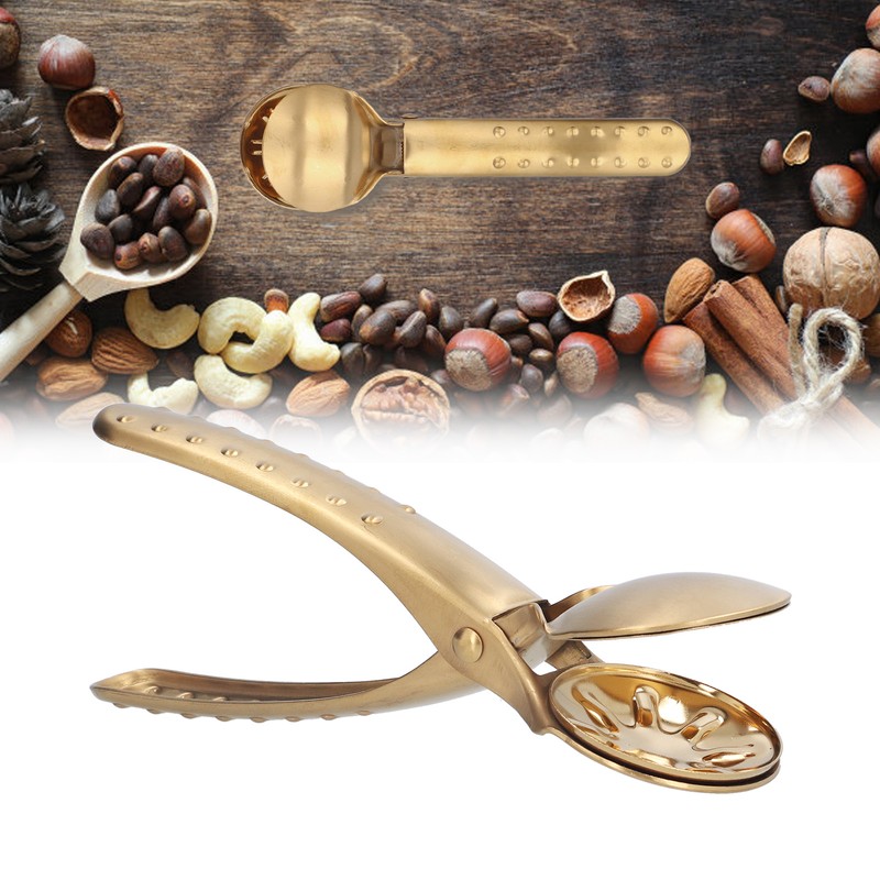 Stainless Steel Nutcracker Chestnut Clip Metal Multifunctional Nut Opener Plier