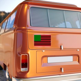 African American Flag | Black Flag Sticker | Afro America Flag