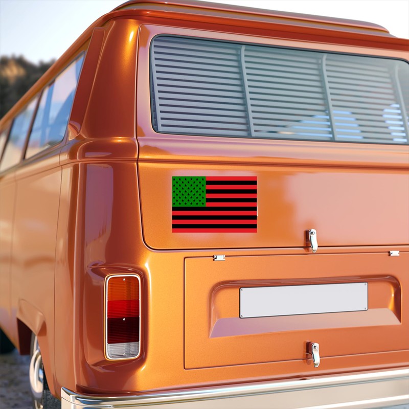 African American Flag | Black Flag Sticker | Afro America