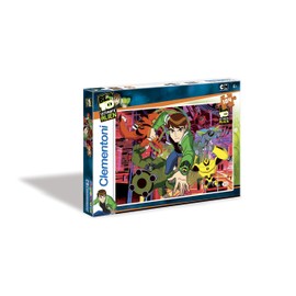 Clementoni Puzzle Ben 10 Ten Super Colour 104 Pieces 27803 Game for Promoting Motor Skills for Age 6 Years and Above