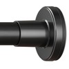 HYSEYY Heavy Duty Shower Curtain Rod,26-80inch Adjustable Tension Rod Black
