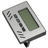 Indoor Cigar Hygrometer Thermometer DualDisplay Humidity Temperature Meter Device Tool(Silver