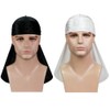 2 PCS Crushed Velvet Wave Durag – Premium Soft Durag