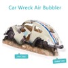 capetsma Aquarium Decorations, Imitation Wreck Car Resin Ornament for Air