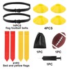 Flag Football Set, 14 Player Adjustable Belts with Cones, Football,