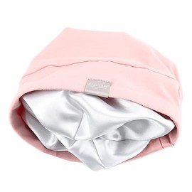 Gorro de dormir XS para niños, gorro de dormir para noche, gorro de satén con forro sedoso con banda elástica ajustable para adolescentes y niños pequ