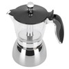 Yusat 6 Cups Stainless Steel Coffee Pot Italian Octagonal Household