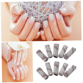 Ipetboom Nail Sander Sanding Bands 50pcs Sanding Bands for Nail Drill Fine Grit Sanding Bands for Nail Art Mandrel Bit for Nails Manicure Supplies Scratchboard