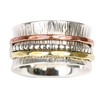 ENERGY STONE 925 Sterling Silver Fidget Ring | Women Spinner