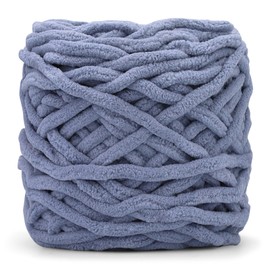 Tikjiua Chunky Chenille Yarn, Soft Blanket Yarn for Hand Knitting, Plush Yarn for Crocheting, 46Yds Velvet Crochet Yarn for Making Blankets Weaving DIY Craft