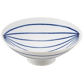 Hakusan Toki ama-487821 ST-15 Flat Tea Wan, 5.9 inches (15 cm) Rice Bowl, Designed by Masahiro Mori