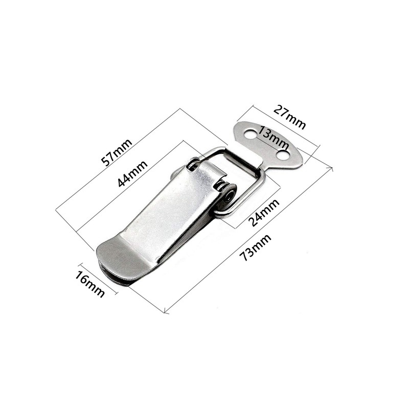 20 Pcs Spring Loaded Toggle Latch Catch Clamp Clips, Stainless