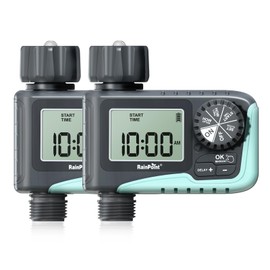 RAINPOINT - Temporizador de riego programable, temporizador de agua para jardín, manguera para exteriores, temporizador con retardo de lluvia, sistema de riego manual/automático, sistema de