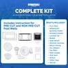 SWIMLINE HYDROTOOLS Standard Thru-Wall Above Ground Pool Skimmer Kit With
