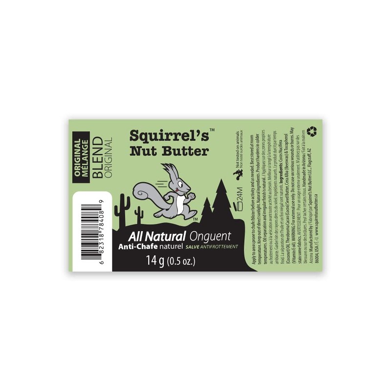 Squirrel's Nut Butter All Natural Anti Chafe Salve, Stick Applicator,