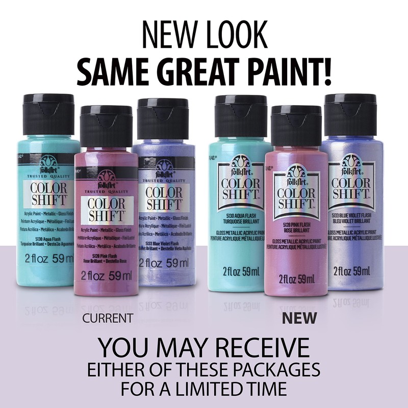 Plaid: Craft 5128 "Folkart Colour Shift" Paint, Multi-Colour, 2 oz