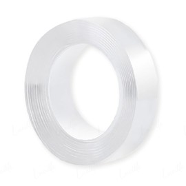Double Sided Tape, Super Strong, Magic Tape, Strong Removable, 9.8 ft (3 m), Acrylic, Removable, for Cars, Cushion Floors, Rugs, Disaster Prevention, Thick, Transparent, Furniture Fixing, Wall