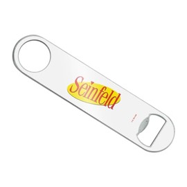 Seinfeld Logo Stainless Steel Vinyl Covered Flat Bartender Speed Bar Bottle Opener