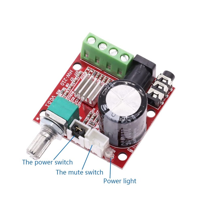 DollaTek Mini HiFi Stereo Audio Amplifier Amplifier Portable AMP 10W