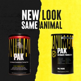 Animal Universal Nutrition ANIMAL Pak Multivitamin-Komplex frs Training mit Vitaminen, Mineralien, L-Carnitin & Aminos?uren, Enzyme untersttzen die N?hrstoffversorgung & Immunsystem, 44 Einheiten