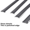 LQI 4Pcs Silver Body Side Molding Trim Compatible with Chevy