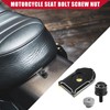 A ABSOPRO Motorcycle Seat Bolt with Cover Nut for Harley