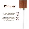 Zolunu Espresso Coffee Stirrer 5 Needles 0.4mm Espresso Distribution Tools,