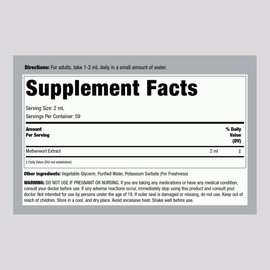 Piping Rock Piping Rock Motherwort Tincture | 4 fl oz | Liquid Herbal Extract Supplement | Certified Premium Botanical | Non GMO, Gluten Free