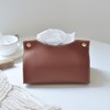 Tissue Box, Leather Tissue Box Bag, Rectangular Leather Cosmetic Tissue