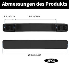 IUSOT Pack of 2 Suitcase Handles, Suitcase Handle Replacement, Luggage Suitcase Accessories, Suitcase Handle for Suitcase, Plastic Luggage Handle, for Suitcase Box, Travel Suitcase, Luggage Case, Tool