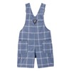 Oshkosh Boy World's Best Overalls, Blue Plaid, 5T