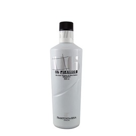 46 Parallelo Organic | Italian Extra Virgin Olive Oil from Lake Garda | 2020 Harvest | Varietal Blend | 0.5 Liter (16.9 Ounce) White Painted Bottle