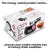 Hawkins 2 Litre Contura Black XT Pressure Cooker, Hard Anodised