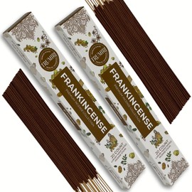 Frankincense Incense Sticks - Incienso de Iglesia - Total 40 Insence-Sticks - Dual Pack of 20 Insense - for Catholic Church Prayer - Inscents - Natural Non Toxic Ingredients - Incents - Incence