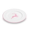 GMUNDNER KERAMIK Dessert Plate Gourmet Diameter 22 cm Pink Deer