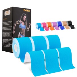 Deilin Kinesiotapes (6 m x 5 cm Uncut Roll), Waterproof & Elastic Kinesiology Tape, Skin-Friendly Kinesio Tapes for Sports, for Knee, Shoulder and Elbow, Muscle Tightening Bands