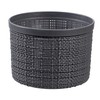 CURVER 2 Litre Round Jute with Lid Grey 100% Recycled