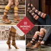 NORDIC Socks, 2 Pairs Merino Wool Knee Socks for Men