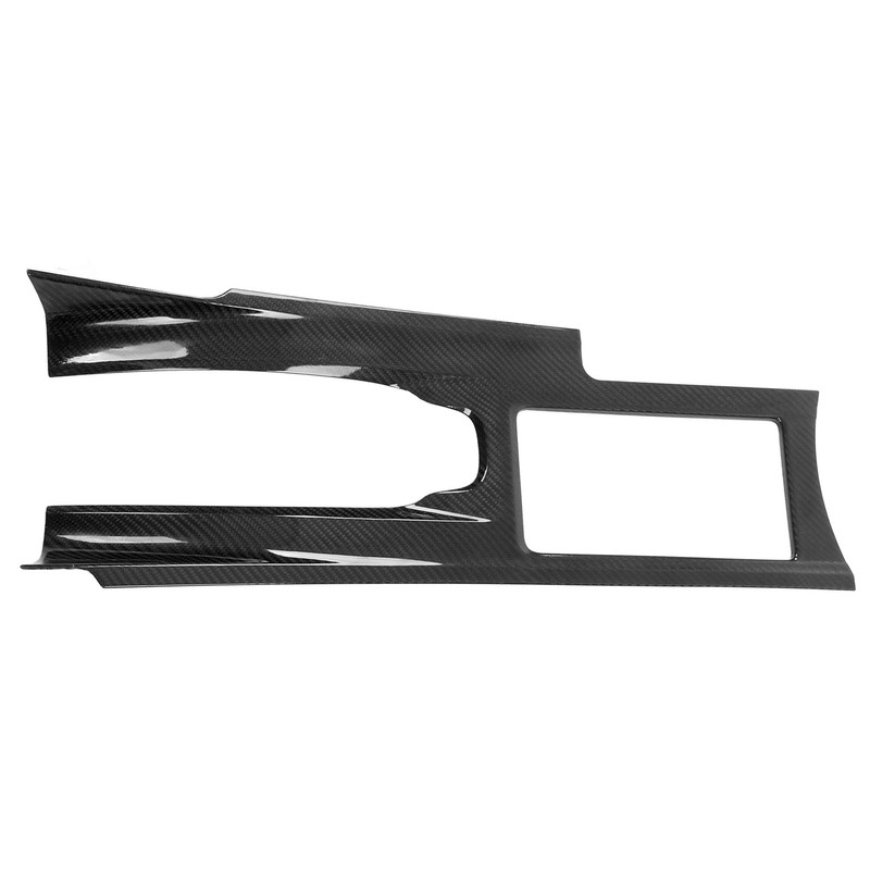 Carbon Fiber Center Console Gear Shift Cup Holder Panel Cover