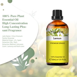 PHATOIL 1.01FL.OZ Lemon Essential Oil, Pure Aromatherapy Essential Oils for Diffuser, Humidifier, Scented Oils for Soap, Candle, Bath Bombs Making(30ML)
