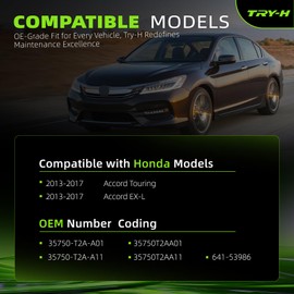 35750T2AA11 Power Master Window Switch Driver Side for 2013-2017 Honda Accord Touring EX-L Replace# 35750T2AA11 641-53986