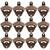 Luwanburg 12 PCS Rustic Beer Bottle Opener Wall Mounted Bulk