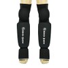 Krav Maga Deluxe Black Elasticated Full Contact Knee, Shin &