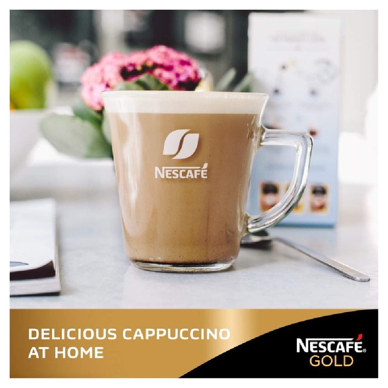 NESCAFÉ Gold Cappuccino Decaffeinated Unsweetened Coffee, 8 Sachets