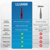 LUJIANI M12X1.5 Red Wheel Spike Lug Nuts, 24 PCS Lug