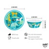 Zak Designs 5-Piece Dinnerware Set, Safari - Durable Plastic &