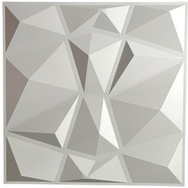 SoundAssured Large Acoustic Diffuser Panels - 3D PVC Wall Panels For Home Recording Studios, Home Theaters, Offices and More - Color: White