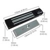 Visionis FPC-5191-BL Black 300lbs Indoor Electromagnetic Lock with 300 lbs